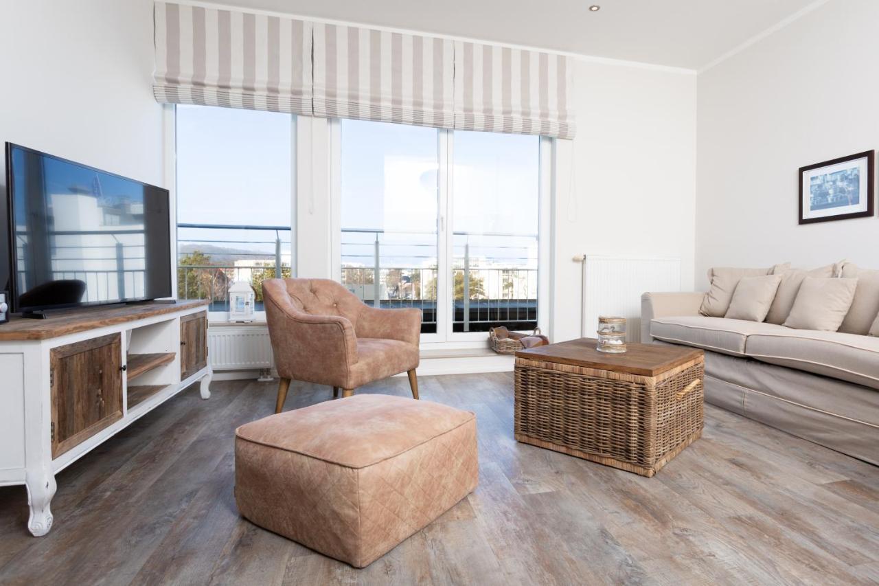 Strandnahe Fewos Mit Meerblick Und Dachterrasse, Residenz Bel Vital - Kategorie E Binz Exterior foto